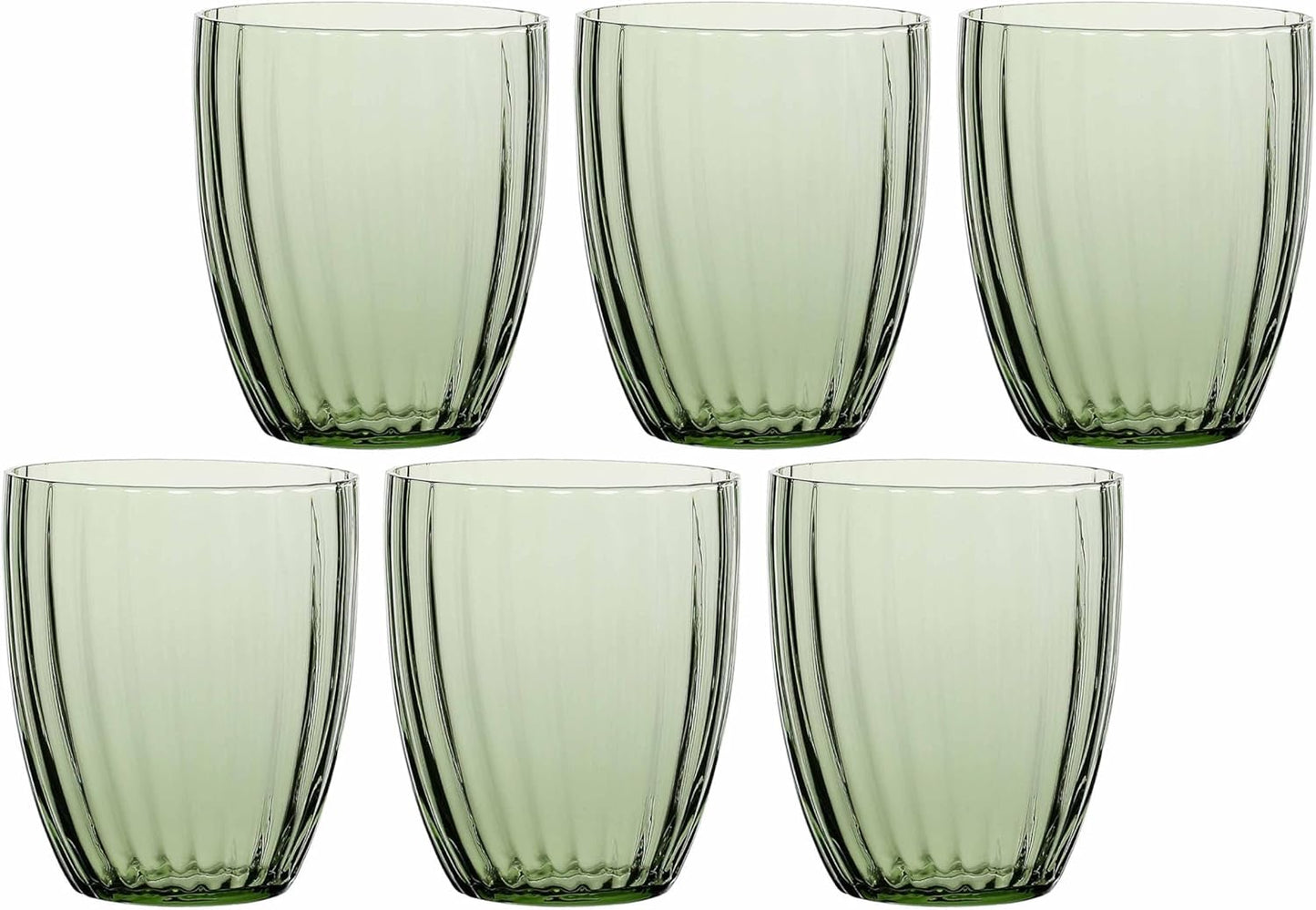 BICCHIERE ACQUA PRISMA VERDE R&T 6PZ