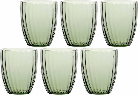 BICCHIERE ACQUA PRISMA VERDE R&T 6PZ